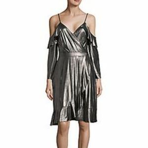 NEW-Collective Concepts Metallic Bronze Midi Dress